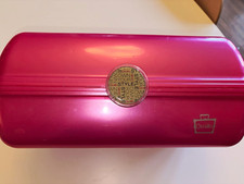 Vintage 1990s Caboodles Hot Pink Makeup Case Mirror Cosmetic Organizer Retro picture
