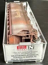 N scale Micro-trains Santa Fe weathered 3B covered hopper car 09444101  picture