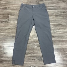 Lululemon ABC Pant Mens 34x32 Gray Classic Chino Flat Front 5 Pocket Performance picture