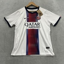 NWT Nike Paris Saint-Germain Dri-FIT Soccer Jersey Men S White O. Dembele #10 picture