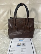 Prada Bag Twin Pocket Certificate Of Authencity Med Rich Calf Leather Rets$2000 picture