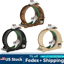 6-in-1 Cat Exercise Wheel for Indoor Cats, Quiet Treadmill with Scratcher Pad picture