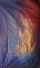 Ambesonne Space Decor Star and Cloud in the Night Sky Galaxy Celestial Cosmos picture
