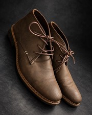 Varese Gobi Brown Chukka Boots Men's Leather Ankle Shoes Size12 (350078) picture