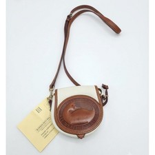 Vintage Dooney & Bourke AWL Big Duck Bag Crossbody Cream British Tan Q150C BO picture