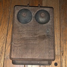 Antique Strongberg Carlson Ringer Box Oak TYPE Monophone Working Bells Fl Estate picture