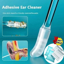 24-120pcs Disposable Silicone Ear Wax Remover Sticky S/L Ear Pick Cleaner Tool* picture