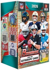 2026 Bowman Football Factory Sealed Unopened Blaster Value Box ~ 6 Packs picture