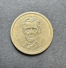 2010 P - Abraham Lincoln  Presidential Golden Dollar Coin picture