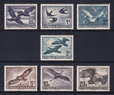 AUSTRIA 1950-53 Air Birds set of 7 SG 1215-1221 MH/* (CV £500) picture