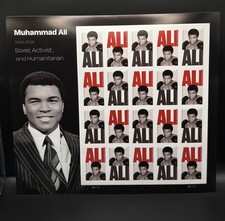 2026 USPS Muhammed Ali Forever Stamp Sheet of 20 Collectible Stamps picture