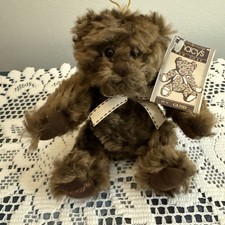 Vintage Gund Macy’s New York  Rare  Chocolate Brown Jointed Plush Bear 👀 picture