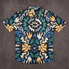 Patagonia Go To Shirt Mens Small Black Kaleido Abstract Print Short Sleeve NEW picture