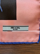 ✨ RARE ARCHIVAL Y2K PRADA x HOLLIDAY & BROWN SILK SCARF (FALL 2003) ✨ picture