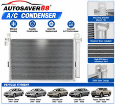 AUTOSAVER88 A/C Condenser Toyota Camry Solara Lexus ES300 ES330 Tacoma 4WD picture
