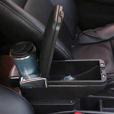 For Fiat 500 2012-2017 New Armrest Center Console Storage box Black Style picture