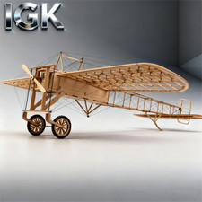 Wooden 3D Skeleton Aircraft Bleriot XI Model - DIY Assembly Puzzle Craft Wooden picture