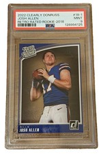 Panini 2022 Clearly Donruss Retro Rated Rookie Josh Allen #18-1 PSA 9 Bills picture