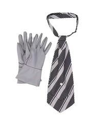 WWE The Undertaker Officially Licensed Classic Grey Tie & Glove Set, WWF picture