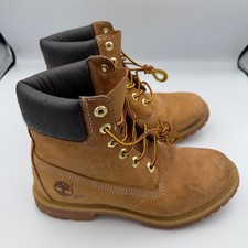 Timberland 6 Inch Premium Boot Womens 8 Wheat Good Leather 10361 picture