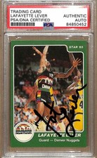 1984-85 Star Company #144 Lafayette Fat Lever Nuggets Signed Card PSA/DNA 179112 picture