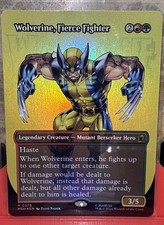Wolverine, Fierce Fighter (Borderless) Marvel Super Heroes Foil picture