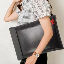 Extra Large 2000℉ Fire Proof money Bag 15x11 in Document Pouch Waterproof Safe picture