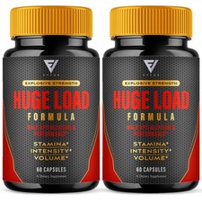 (2 Pack) Huge Load Advanced Formula, HugeLoad Male Support Pills (120 Capsules) picture