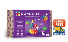 Connetix Rainbow Starter Pack 60 Piece Magnetic Building Construction Set picture