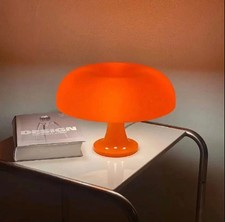 Vintage Orange Mushroom Lamp Mid Century Modern Retro Minimalist Table Lamp picture
