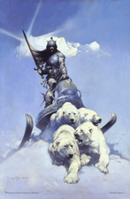 Silver Warrior by Frank Frazetta Art Print Mini Poster- 11