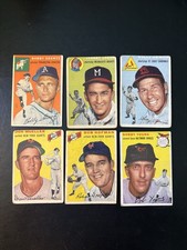 1954 Topps Baseball Lot 6 Dif ALL Low Grade P/F/G DonMueller  picture