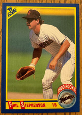 Phil Stephenson Score 1990 Rookie Trading Card San Diego Padres MLB #642 Vtg 90s picture
