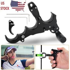 Archery Release Aid, 3/4 Finger Grip Thumb Trigger Caliper, Compound Bow Hunting picture