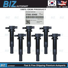 OEM 6PCS Ignition Coils for 07-09 Santa Fe 06-10 Optima Rondo 2.7L # 27301-3E400 picture
