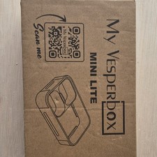 My Vesperbox Mini Lite Bento Box Blue Plastic Rectangle Snap Lid w/ Lid picture