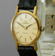 Vintage 1975 OMEGA Geneve Cal.625 511.0411 Gold 21mm Oval Manual Women's Watch picture