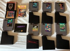 Nintendo NES 8 Game Lot-Authentic-Works-2 Instruction Books & OEM Dust Sleeves picture