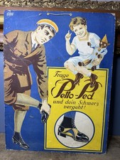 Antique Original 1920 German Petto-Ped Shoes Display Trade Sign picture