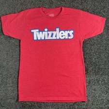 Tee Luv Shirt Mens Small Red Twizzlers Logo Graphic Tee Candy Snack Food picture