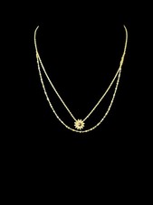 Montana West Wrangler WNS-1060BK Western Sun Necklace Gold Tone 17” NWT picture