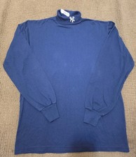 Vintage Majestic MLB - NEW YORK YANKEES - Men's Blue TURTLENECK - XL picture