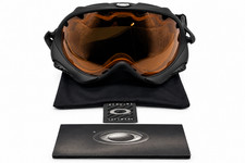 Oakley Wisdom Snow Goggles Black Persimmon Lens Ski Snowboard New Old Stock picture