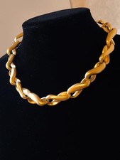Robert Lee Morris Vintage Gold Choker Necklace, Ladies Accessory picture
