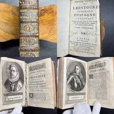 1689 History of Spain Philip III IV Charles II Portraits Vol 3 Plates Detached picture