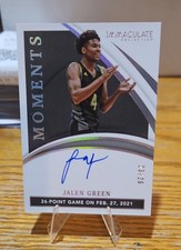 2021-22 Panini Immaculate Collection Collegiate - Immaculate Moments Jalen Green picture