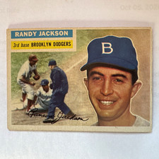 Topps 1956 #223 Randy Jackson Brooklyn Dodgers MLB Baseball Card, Base picture