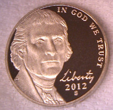 2012 S PROOF JEFFERSON NICKEL **Free Shipping** IN STOCK picture
