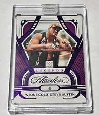 2024 Panini WWE Flawless - Legends - Stone Cold Steve Austin - Amethyst 1/8  picture