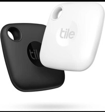 NEW SHIP SAME DAY Tile Mate Item Finder Tracker RE-45002 (2 Pack) Black & White picture